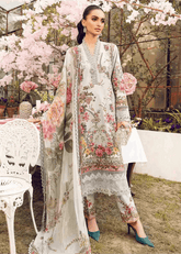 Maria.B | Unstitched Embroidered Lawn Suit | MPT-5B