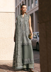 Maria B Luxury Lawn Design 3B | Premium Tailor Stitched 3 Piece Suit