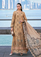 Maria B Luxury Lawn Design 5A | Premium Tailor Stitched 3 Piece Suit