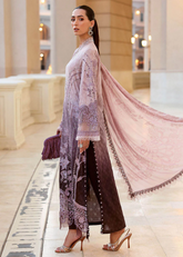 Maria B Luxury Lawn Design 1B | Premium Tailor Stitched 3 Piece Suit