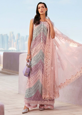 Maria B Luxury Lawn Design 12B | Premium Tailor Stitched 3 Piece Suit