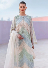 Maria B Luxury Lawn Design 12A | Premium Tailor Stitched 3 Piece Suit