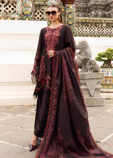 3 Piece Unstitched Embroidered Twill Linen Suit | MPT-2804-A