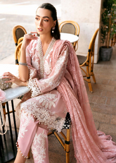 Maria B Luxury Lawn Design 3A | Premium Tailor Stitched 3 Piece Suit