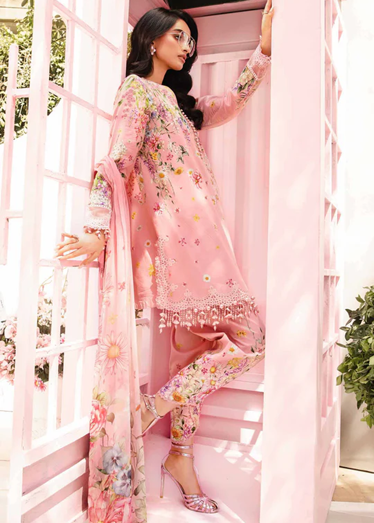 M.Prints | Stitched Embroidered Lawn Suit | MPT-3B