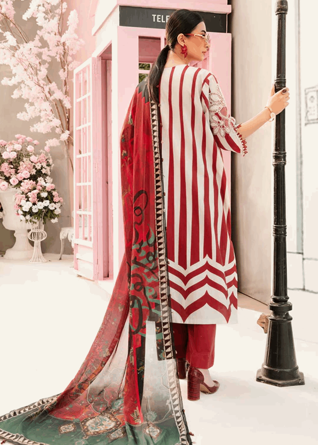 M.Prints | Stitched Embroidered Lawn Suit | MPT-9A