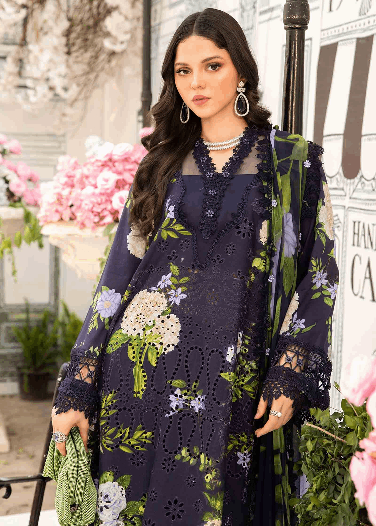 M.Prints | Stitched Embroidered Lawn Suit | MPT-2B