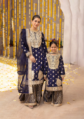 Simrans Aaliyah Mommy and Daughter Collection | Navy
