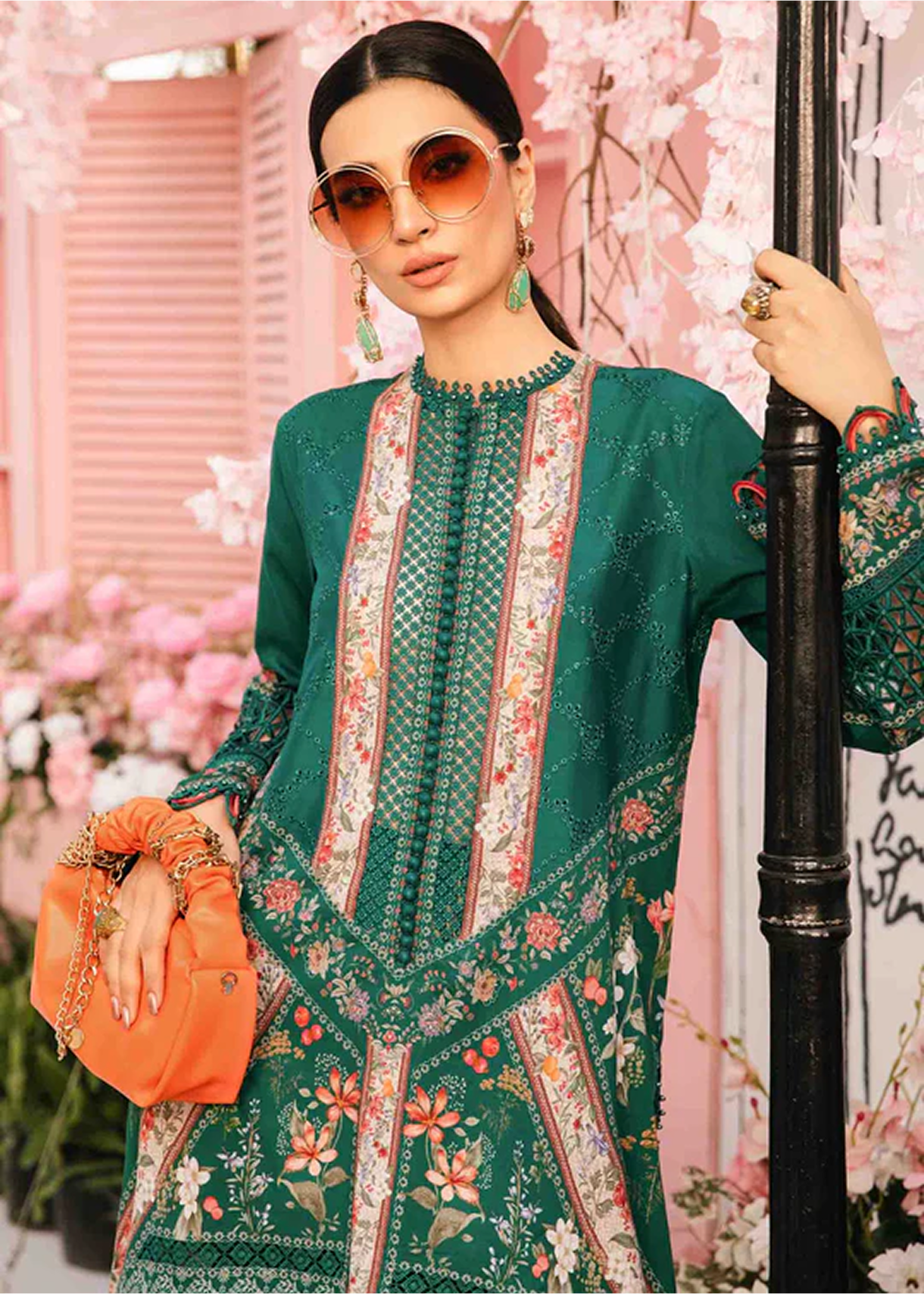 M.Prints | Stitched Embroidered Lawn Suit | MPT-10A