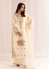 Simrans Serene Ivory – Festive Luxury Embroidered 3 Piece Suit