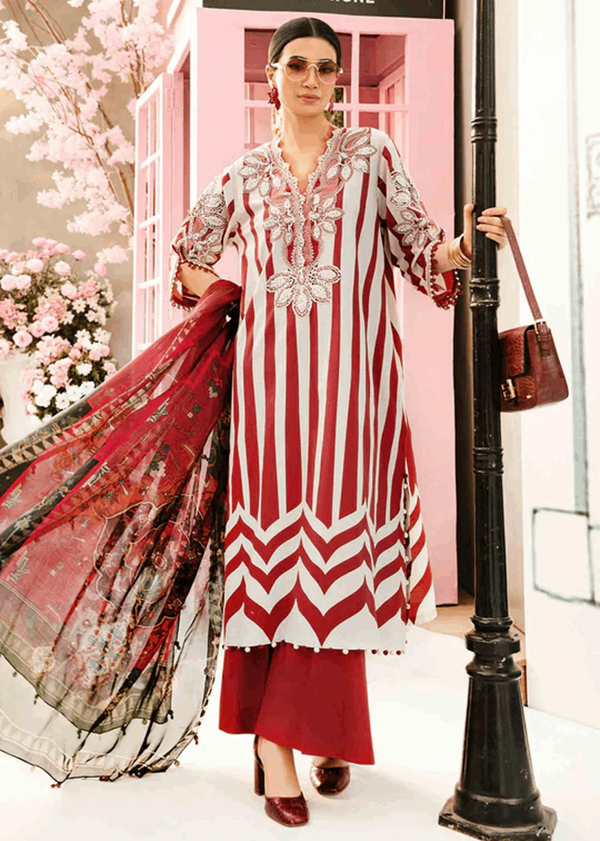 Maria.B | Unstitched Embroidered Lawn Suit | MPT-9A