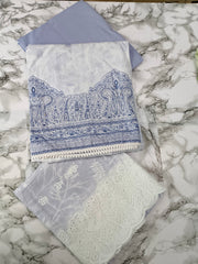 Elegant Unstitched Lawn Suit