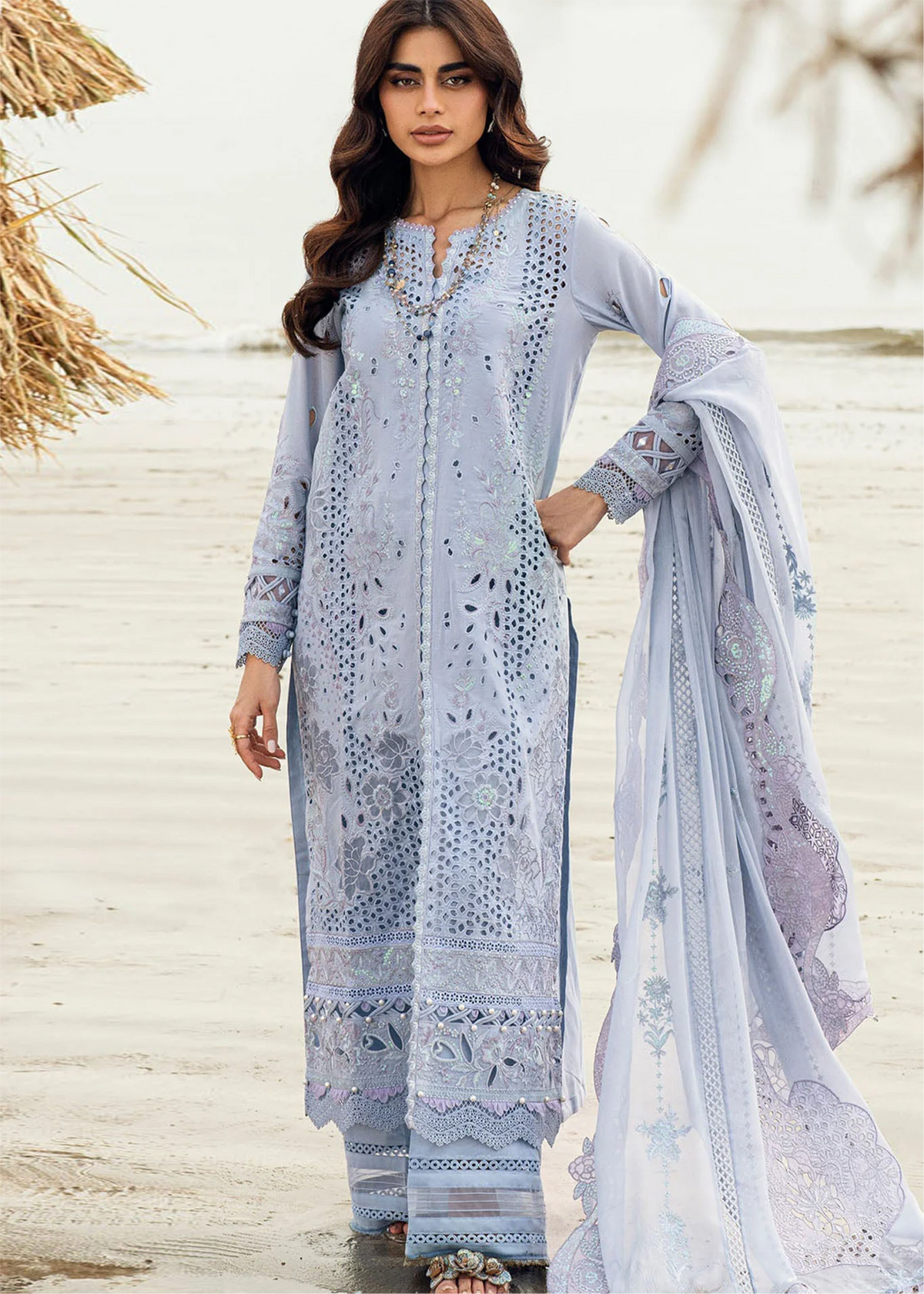 Nureh | Khuwab | Embroidered Swiss Lawn | 3 Piece Suit | NE-150