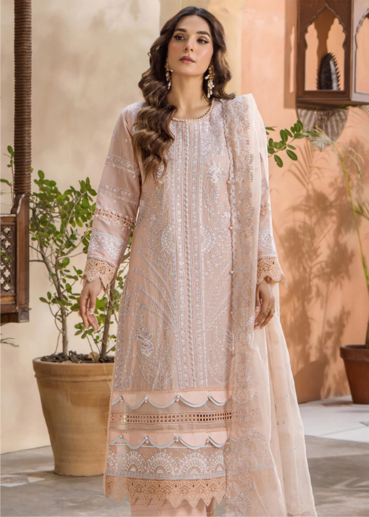 ESHAISHA | Stitched Luxury Lawn Suit | EA-LL-5539