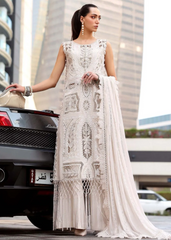Maria B Luxury Lawn Design 8A | Premium Tailor Stitched 3 Piece Suit