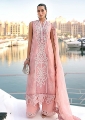 Maria B Luxury Lawn Design 4B | Premium Tailor Stitched 3 Piece Suit