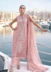 Maria B Luxury Lawn Design 4B | Premium Tailor Stitched 3 Piece Suit