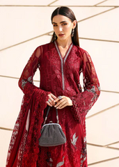Maria B Luxury Lawn Design 7A | Premium Tailor Stitched 3 Piece Suit