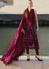 Maria B Luxury Lawn Design 11B | Premium Tailor Stitched 3 Piece Suit