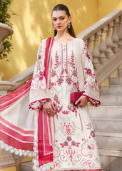 Maria B Luxury Lawn Design 9A | Premium Tailor Stitched 3 Piece Suit