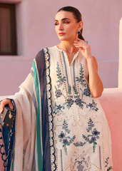 Maria B Luxury Lawn Design 9B | Premium Tailor Stitched 3 Piece Suit