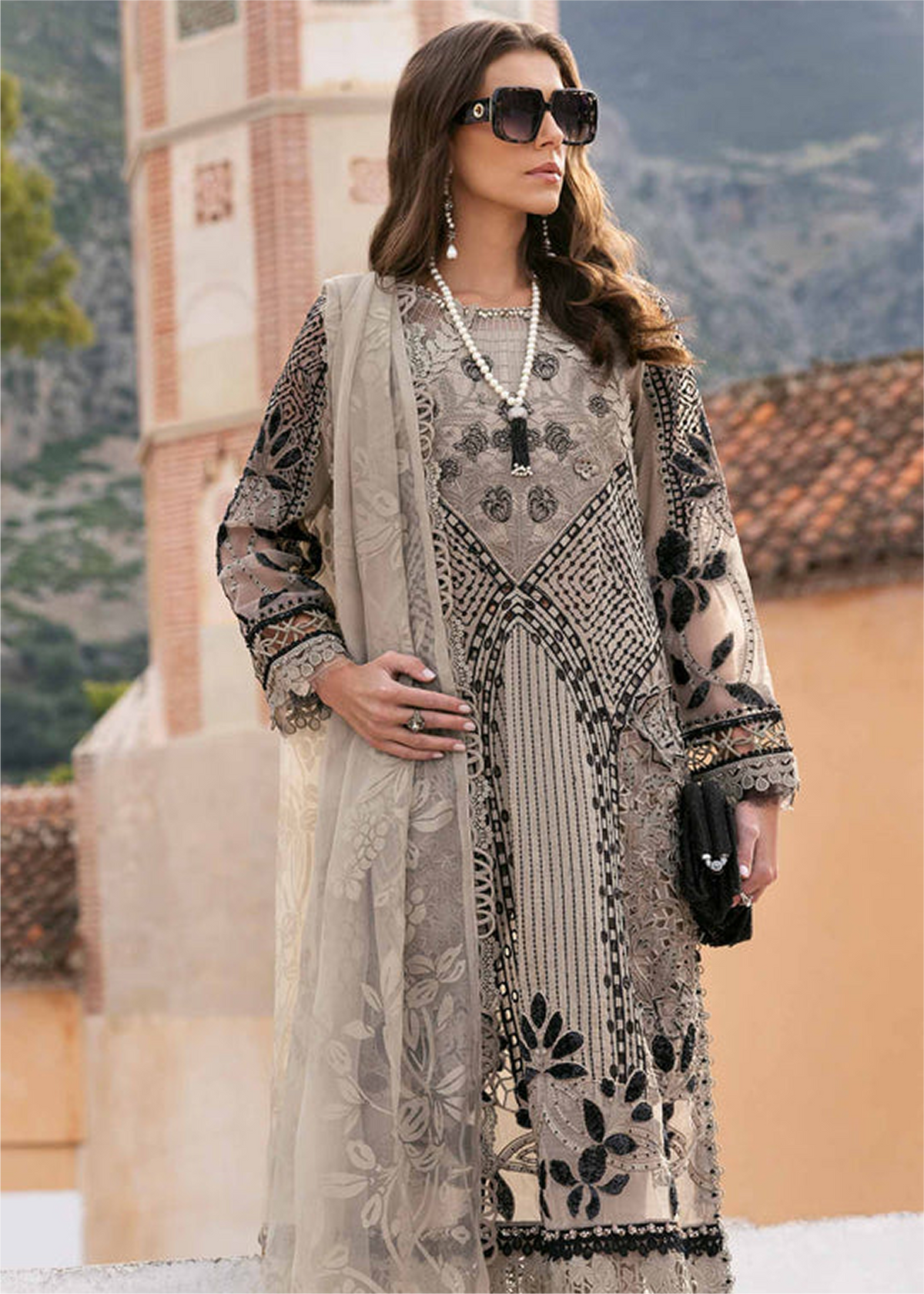 Maria.B | Luxe | Unstitched | D-10B