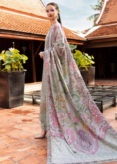 3 Piece Unstitched Embroidered Twill Linen Suit | MPT-2802-A