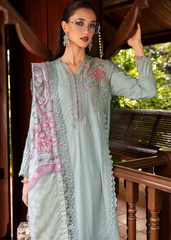 3 Piece Unstitched Embroidered Twill Linen Suit | MPT-2802-A