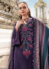 3 Piece Unstitched Embroidered Twill Linen Suit | MPT-2805-B