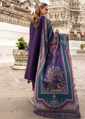 3 Piece Unstitched Embroidered Twill Linen Suit | MPT-2805-B