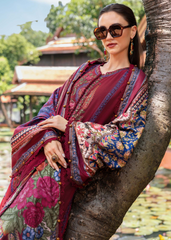 3 Piece Unstitched Embroidered Twill Linen Suit | MPT-2807-A