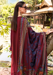 3 Piece Unstitched Embroidered Twill Linen Suit | MPT-2807-A