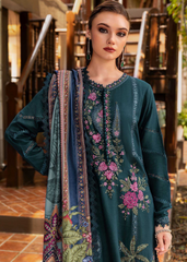 3 Piece Unstitched Embroidered Twill Linen Suit | MPT-2807-B