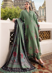3 Piece Unstitched Embroidered Twill Linen Suit | MPT-2808-A
