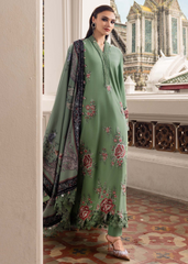 3 Piece Unstitched Embroidered Twill Linen Suit | MPT-2808-A