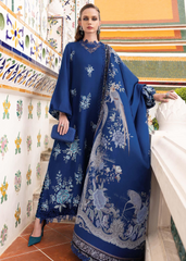 3 Piece Unstitched Embroidered Twill Linen Suit | MPT-2808-B