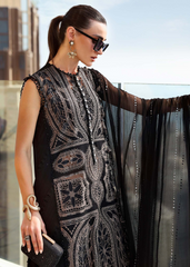 Maria B Luxury Lawn Design 8B | Premium Tailor Stitched 3 Piece Suit