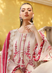 Maria B Luxury Lawn Design 9A | Premium Tailor Stitched 3 Piece Suit