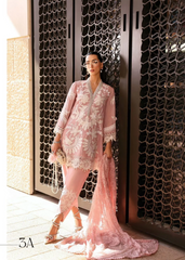 Maria B Luxury Lawn Design 3A | Premium Tailor Stitched 3 Piece Suit