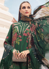 3 Piece Unstitched Embroidered Linen Suit | MPT-2810-A