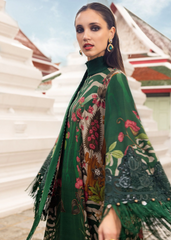 3 Piece Unstitched Embroidered Linen Suit | MPT-2810-A