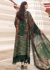 3 Piece Unstitched Embroidered Linen Suit | MPT-2810-A