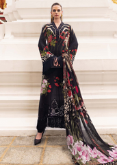 3 Piece Unstitched Embroidered Linen Suit | MPT-2810-B